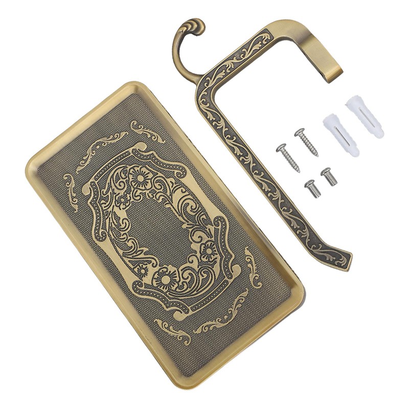Toilet Paper Holder Multipurpose Retro Elegant Zinc Alloy Double Layer