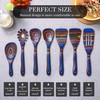 YUTFUBG Heat-Resistant Wood Cooking Utensils - 7pc Set, Eco-Friendly, Includes