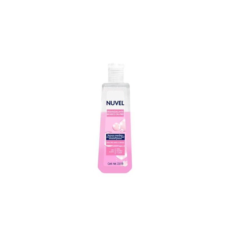Nuvel Desmaquillante Bifásico Facial Oil Free, 235 ml