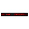 ERPART 6.4L 392ci RED on Black Highly Polished Real Aluminum