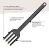 Fackelmann Statement Plastic Cooking Fork - Kitchen Fork with Ergonomic