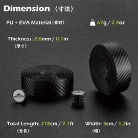 TRIWONDER Bike Handlebar Tape Bicycle Bar Tape Non-Slip Grip Tape Bike Wrap Tape Road Bike Handlebar Tape 2 Rolls (White)