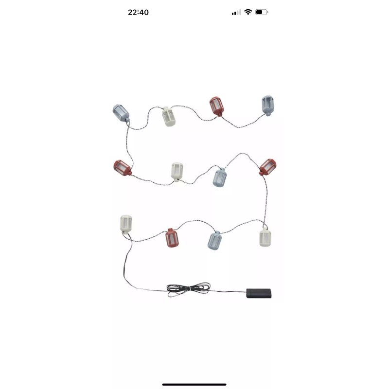 IKEA SOMMARLÅNKE LED lighting chain with 12 lights