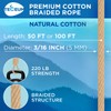 TECEUM Cotton Rope 3/16” (5 mm) – 50 FT –