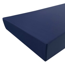 FoamRush 6" x 31" x 31" High Density Foam Seat Cushion with Water Resistant Indoor/Outdoor Canvas Navy Cover with Zip, Upholstery Foam Cushion, Couch Cushion Replacement, Chair Cushion, Firm Support