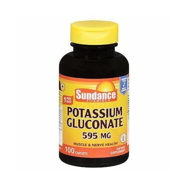 Sundance Potassium Gluconate Caplets 100 Tabs 595 mg
