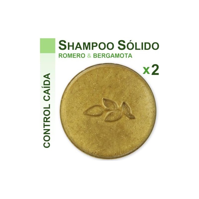 Kit de 2 Shampoos Sólidos de Romero y Bergamota, 100gr