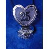 Bush New Elegant Bush Silver plated Decored Heart 25th Anniversary