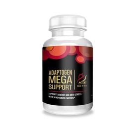 ACTIF Adaptogen Mega Support with 14 Advanced Factors for Energy, Clarity and Daily Functions – Non-GMO, Fast-Acting, Made in USA, 60 Count