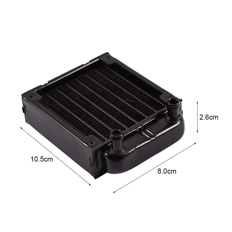 PC Water Cooling Cooler, 8 Tube Aluminum Heat Exchanger for