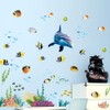 Condessacity Wall Stickers, Sea, Dolphin, Seaweed, Fish, Wallpaper Stickers, Cute,