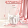 Flower Girl Basket Set of 3, with Pearl Handle &