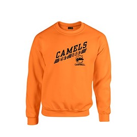 Campbell Fighting Camels 50/50 Blended 8 oz. Crewneck Sweatshirt, 3XL