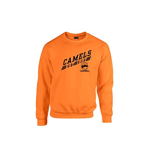 Campbell Fighting Camels 50/50 Blended 8 oz. Crewneck Sweatshirt, 3XL