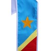 Del Mex Graduation Country Flag Stole Embroidered Sash Scarf (Congo)
