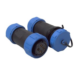 2 Pairs Waterproof Electrical Connectors Male Female Cabel Power Plug and Socket Set, for ø7-12mm Wire Range Power Quick Connectors(4 Pin)