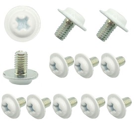 SASSERVICE Washer Head Type Color Screws Millimeter Type M3-5 SSD Motherboard Drive Fixed 12 Pack (White)