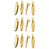 Set of 12 Gold Colour Mini Hair Clip/Hair Clip