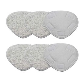 Surrgound Microfiber Steam Mop Pads Fit for Sienna Vibe, Vortex, Sienna Aqua Series, Sienna Flex Steam Mop Replacement Part# SSM-3003, 6pcs