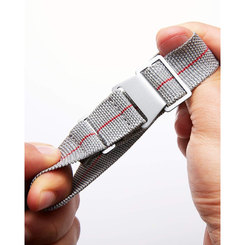 Binlun Elastic NATO Fabric Nylon Watch Strap, Waterproof Replacement Velcro