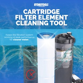 SWIMLINE HYDROTOOLS Cartridge Filter Cleaner Tool | 10-Nozzle Jet Spray Head | Adjustable Pressure & Toggle On/Off | Quick Connect Garden Hose Adapter | For Pool & Spa Filters | ¾-Inch Hose Compatible