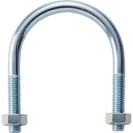 TRUSCO TSGP2-BTM8-40A U-Bolt for SGP, Trivalent Uniqlo, Nominal Diameter 40A, Thread Diameter M8