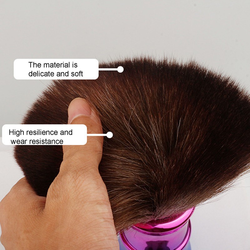 Barber Neck Duster Brush Soft Gentle Electroplating Process Professional Neck