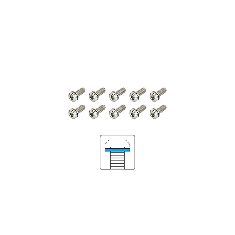 Adept AB5 Stainless Steel Bolts, Set of 10, M5 x
