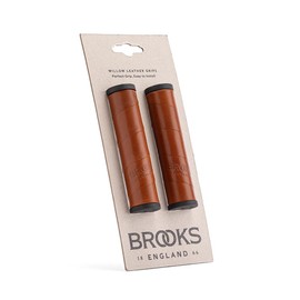 Brooks England Willow Leather Grip for Urban and Trekking Bikes, Honey