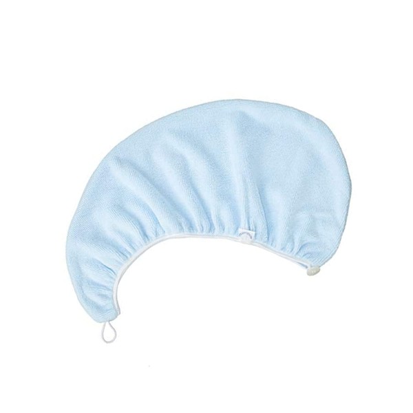 Teijin Hair Turban, Blue, Made in Japan, Absorbent, Quick Drying, Women's, Face Wash, Bath, Hair Dry, Towel, Antibacterial, Microfiber, Micro Pure