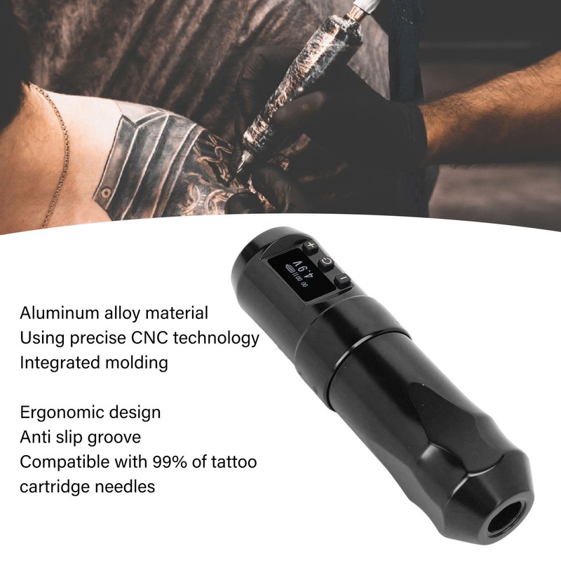 RCA Rotary Tattoo Machine Professional LCD Display 2400mAh Battery Coreless