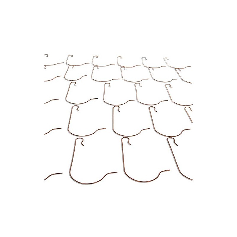 BestPysanky 30 Heavy Duty Copper Tone Christmas Ornaments Hooks 2.4