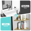 Qeke Corner Shower Shelf Brushed Golden, 304 Stainless Steel 11.5”