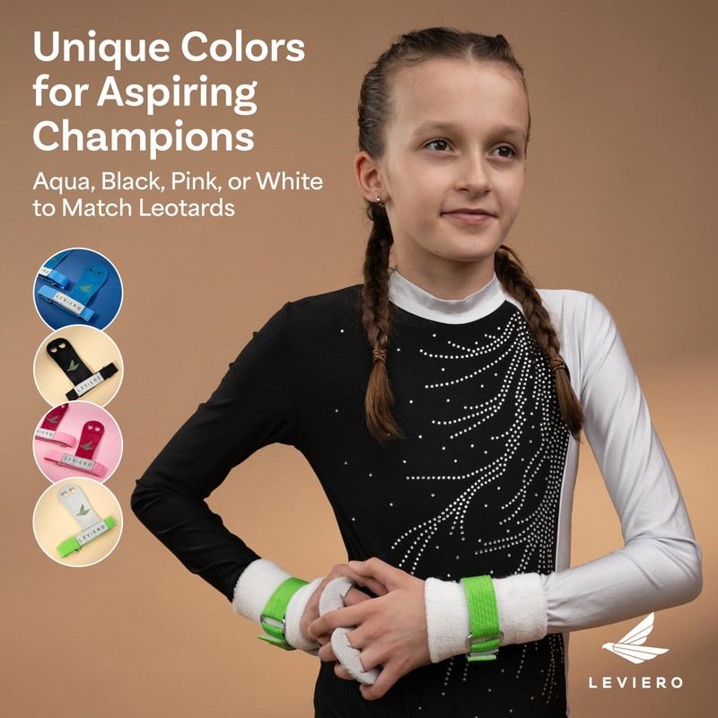 LEVIERO Palmies Gymnastics Grips, Grips for Gymnastics, Multipurpose Soft Leather