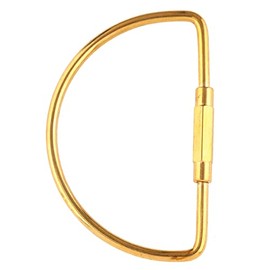 Keychains Clip Hooks Lock Ring Clip Tool Hook Portable Lightweight Brass Oval Ring Clip Hook Keychain Key Chain Key Ring Accessories 3 Shape Keychains Optional(Semicircle)
