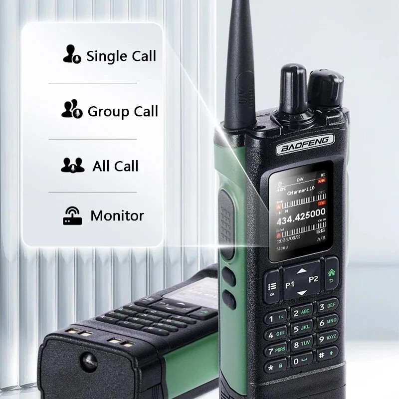 BAOFENG DM-32 GPS 8W Walkie Talkie Multi Band DMR Digital