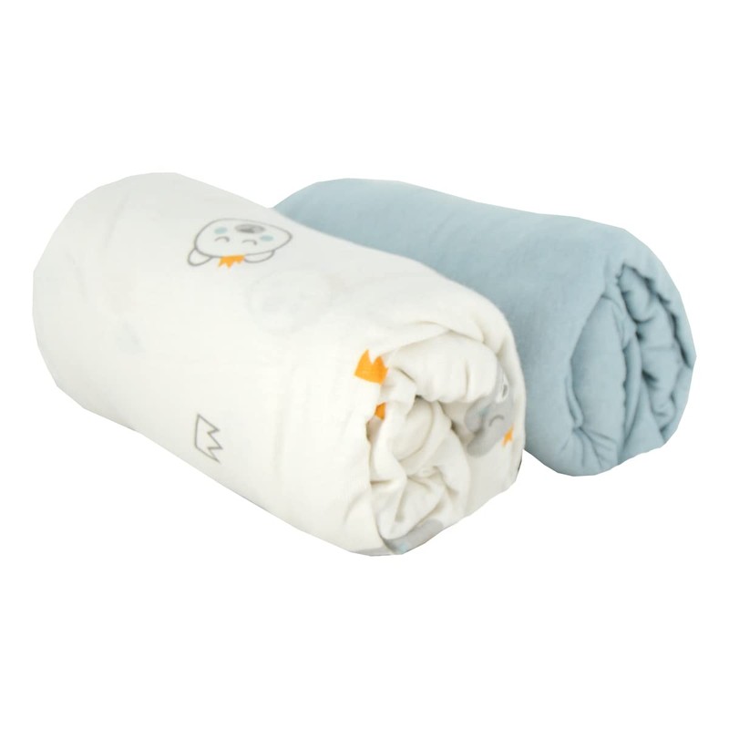 BabyCalin - Set of 2 Fitted Sheets Bear / Blue