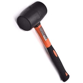 Edward Tools Edward Tools Rubber Mallet Hammer 16 oz - Durable Eco-friendly Rubber Hammer Head for Camping, Flooring, Tent Stakes, Woodworking, Soft Blow Tasks without Damage - Ergonomic Grip Handle