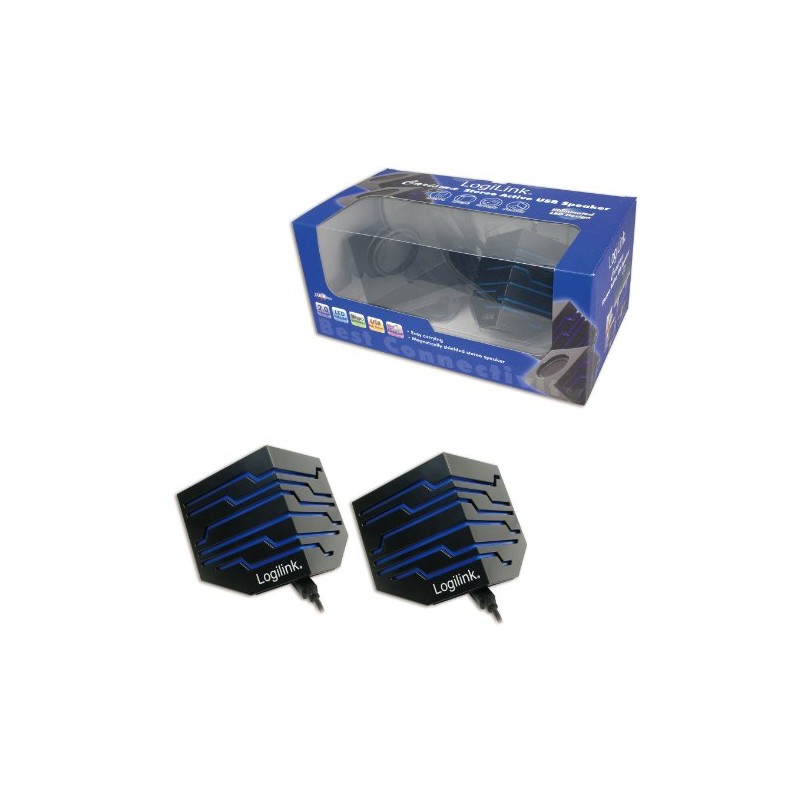 LogiLink Carisma 2.0 Stereo Active Speaker - Black