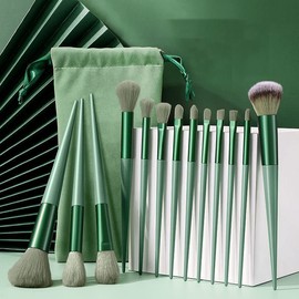 13 pcs Professional Makeup brushes set Beauty Foundation Eyeshadow Makeup brush - Available in Pink & Green