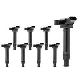 A-Premium Set of 8 Ignition Coil Pack Compatible with Toyota Tundra 2000-2009, Sequoia 2001-2009, 4 Runner 2003-2009 & Lexus SC430 2002-2010, GX470 2003-2009 [V8 4.3L/4.7L], Replace# 90919-02230
