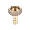 sourcing map Brass Barb Hose Fitting Connector Adapter 10mm Barbed