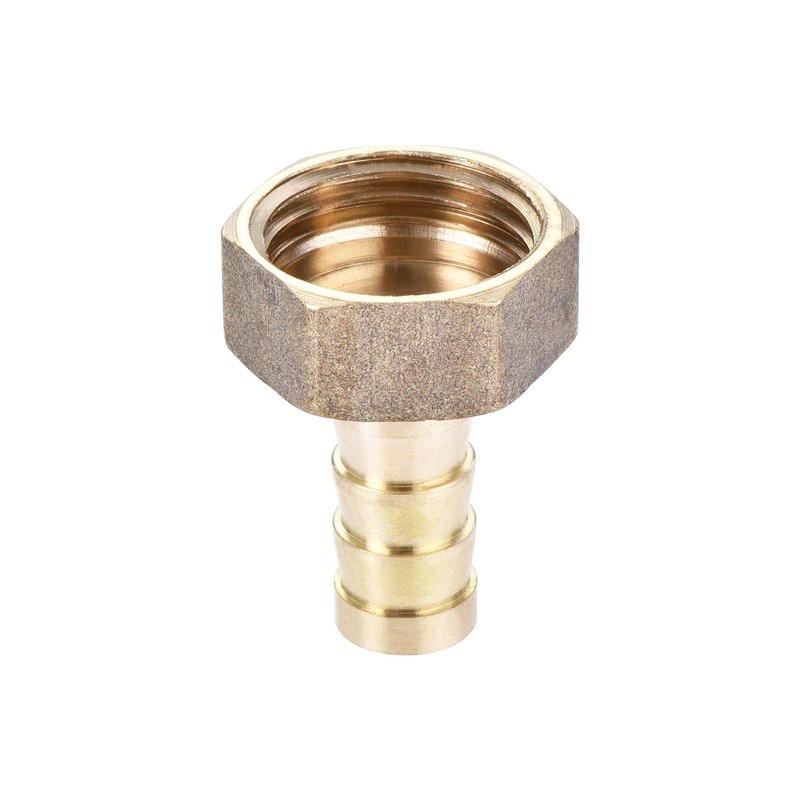 sourcing map Brass Barb Hose Fitting Connector Adapter 10mm Barbed