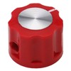6.4mm Round Hole Small Fluted Silver Cap Retro Style Amplifier/Instrument