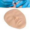 Makeup Practice Face, 5D Practice Skin Head, Silicone Elastic Soft