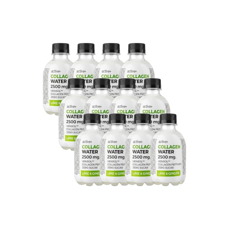 Active+ Collagen Water 2500mg VERISOL™ Lime & Ginger 12x240ml