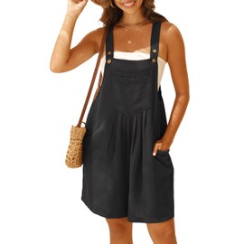 GRECERELLE Jumpsuits For Women Summer Short Overalls Casual Adjustable Loose Women's Rompers with Pockets 2025