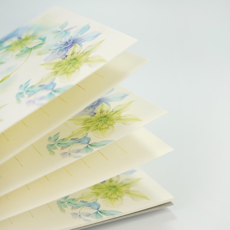 Postcard Postcard, Summer Pattern, Simple (Clematis) HGS-226 (17), 10 Sheets