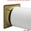 Kair Beige Gravity Grille 155mm External Dimension Ducting Air Vent
