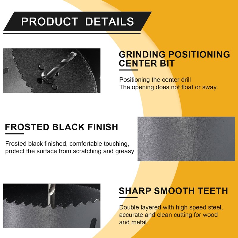 6 1/4 inch Hole Saw Drill Bit for Metal and